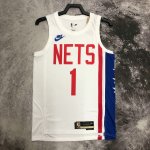 Maillot de Basket #1 Bridges Brooklyn Nets 22-23 classic Blanc